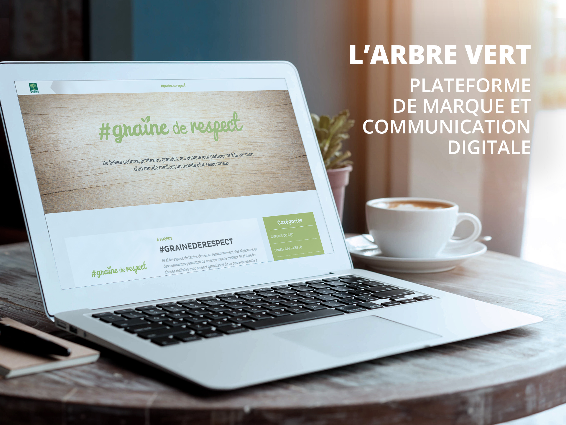 ligne editoriale arbre vert agence blue egg