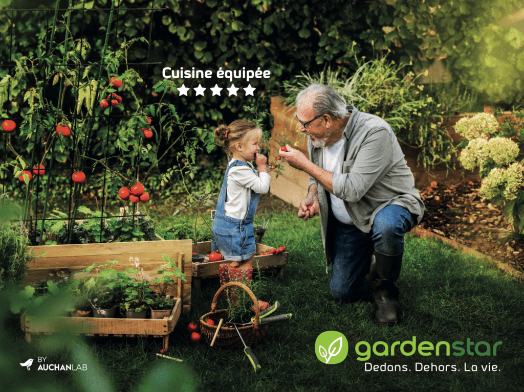 CAMPAGNE PRINT AUCHAN GARDEN STAR AGENCE DE PUBLICITÉ BLUE EGG