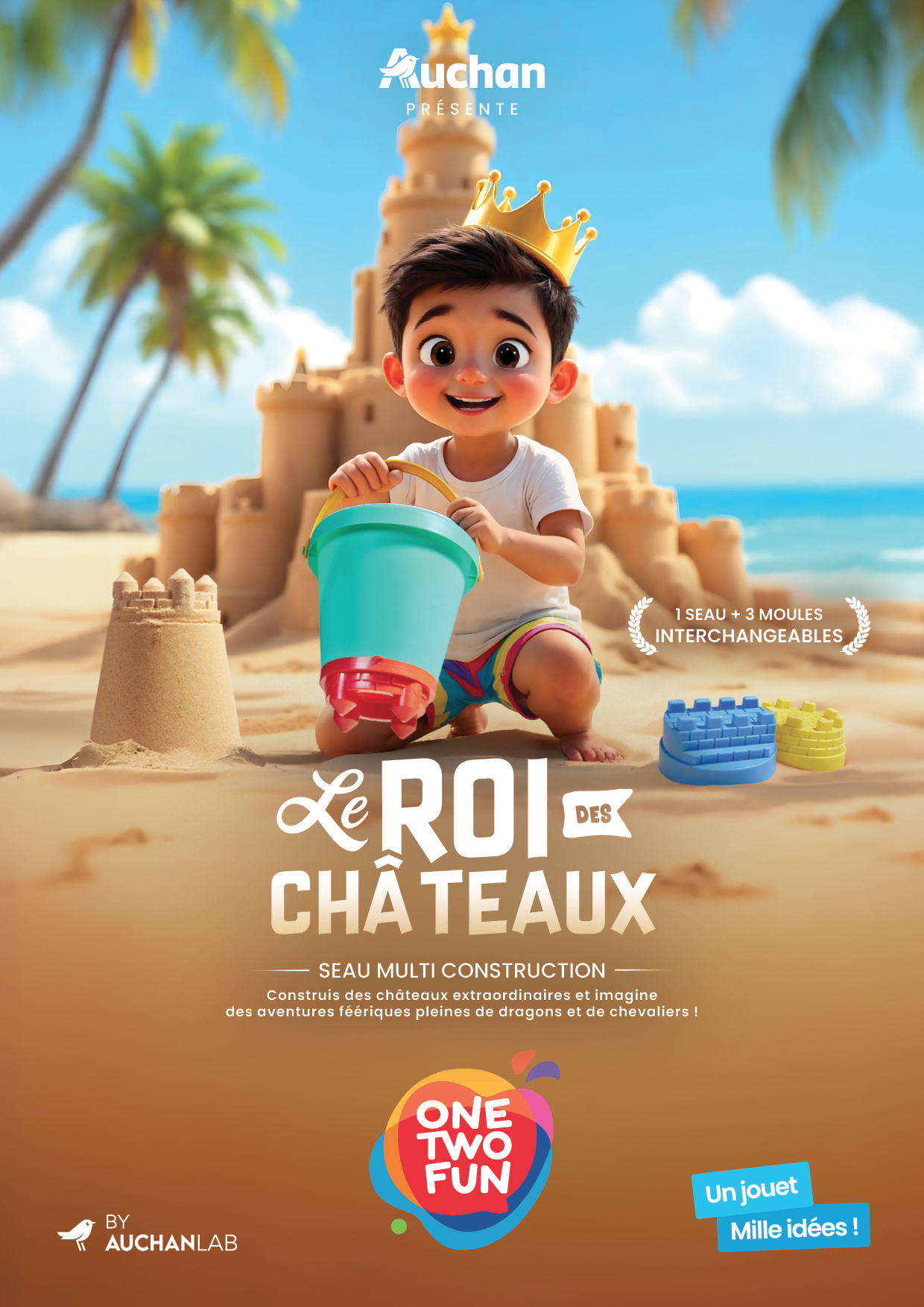 CAMPAGNE DE COM AUCHAN OTF AGENCE DE PUBLICITÉ BLUE EGG CHATEAU