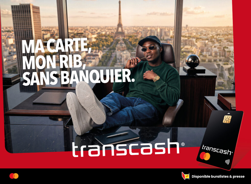 Campagne affichage transcash agence de publicité blue egg